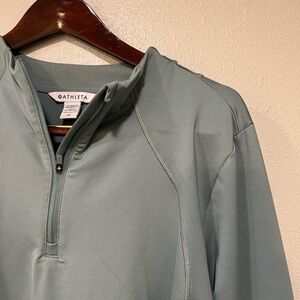 Athleta Teal Sea Green 1/4 Zip Pullover Running Jacket Size 3XL XXXL EUC